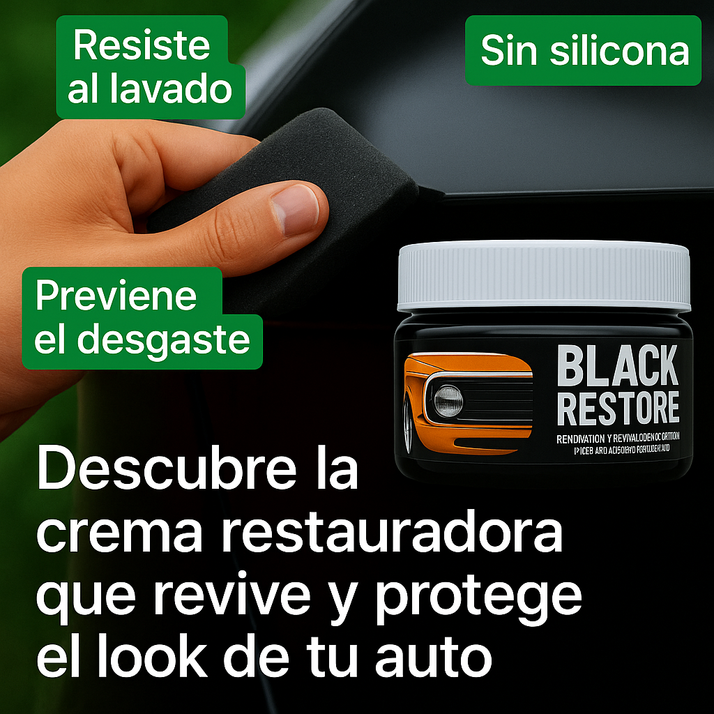 2 botes de  BlackRestorer de 150 GR cada uno