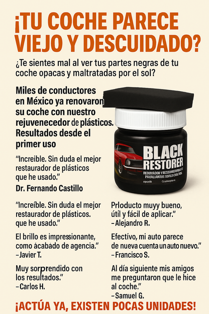 2 botes de  BlackRestorer de 150 GR cada uno
