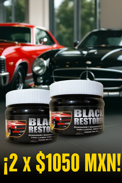 2 botes de  BlackRestorer de 150 GR cada uno