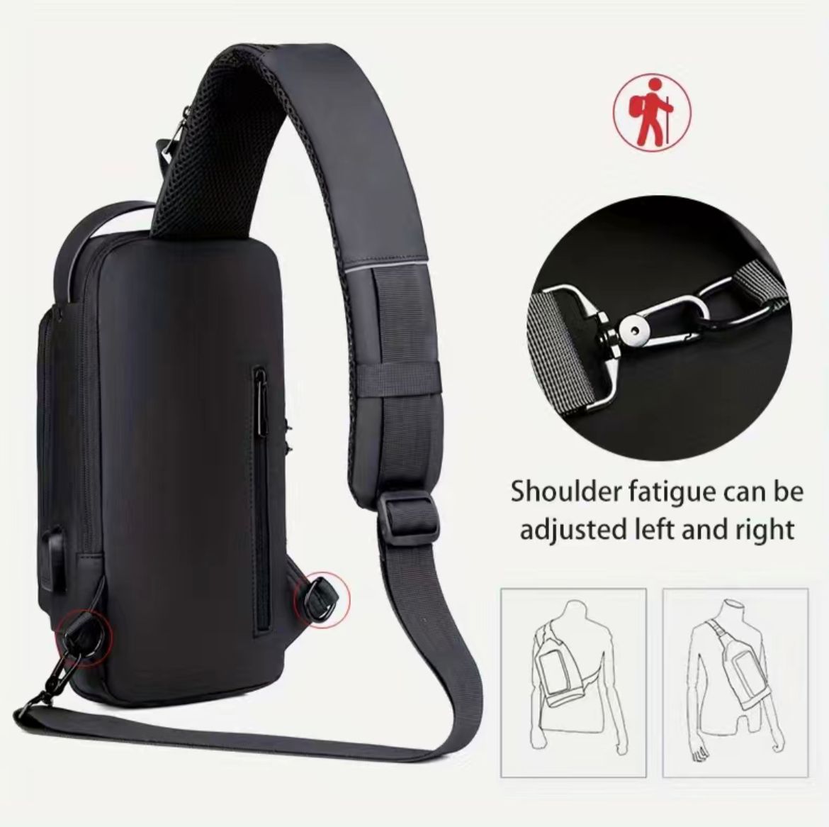 01 unidad Bandolera. Mochila de seguridad. MOCHILA ORIGINAL